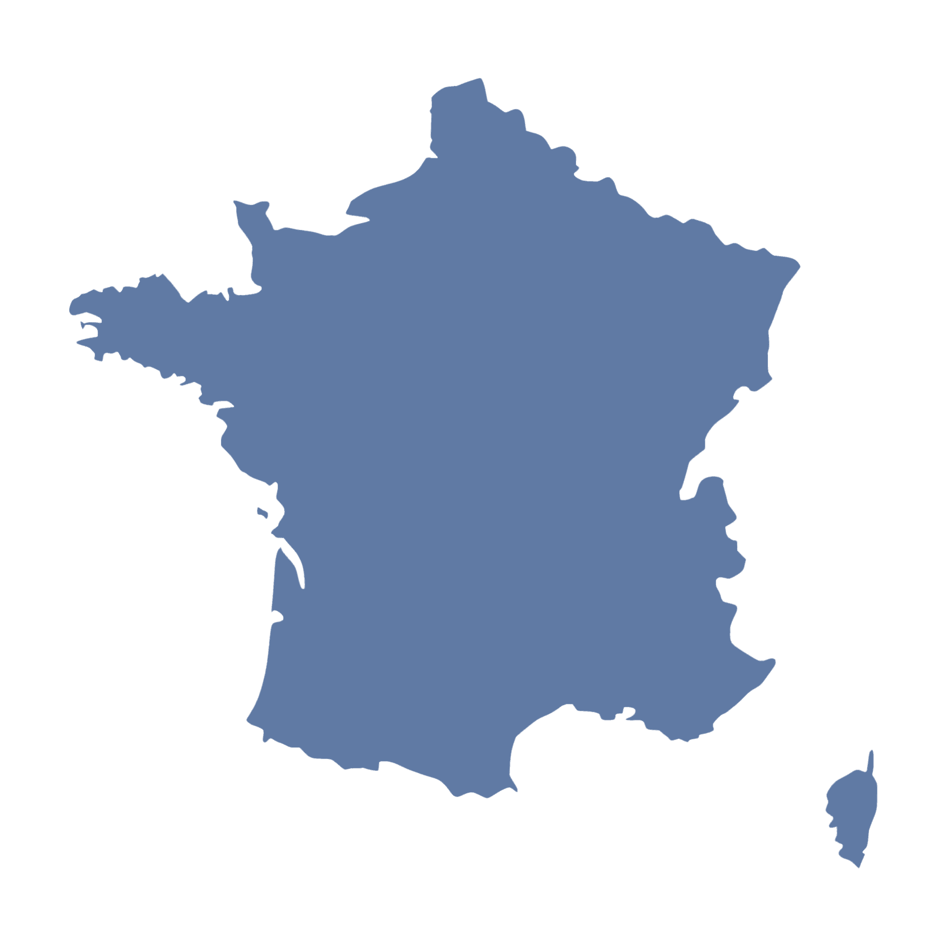 Carte de France des implantations Alecia